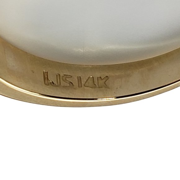 Vintage 14 Karat Yellow Gold Diamond Wedding Band Ring 7.5 #12351 - Picture 7 of 9